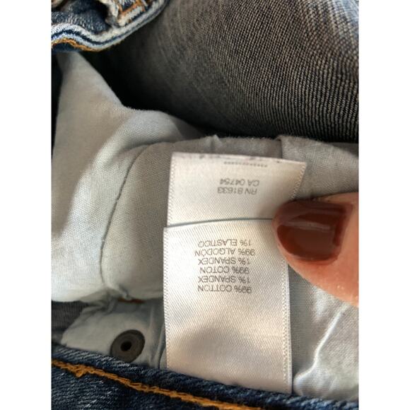 Kenneth Cole Reaction Womens Blue Distressed Skinny Denim Jeans Size 12 - Picture 5 of 7